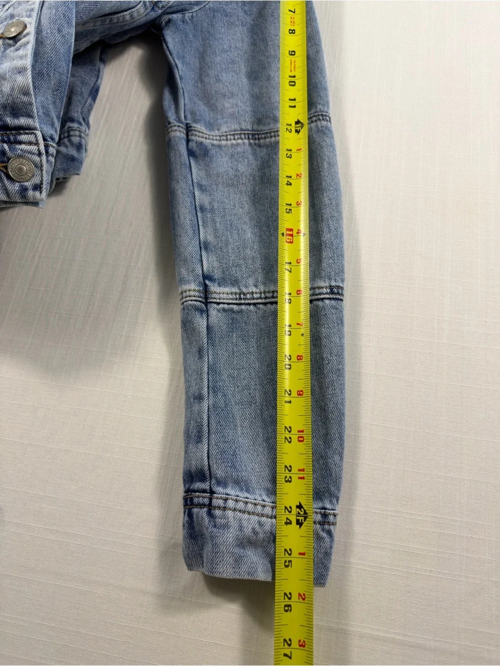 Free People Rumors Denim Jacket Small Blue Oversized Boho - Picture 7 of 11